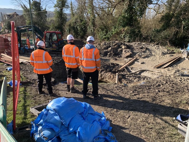 South East Water staff on site