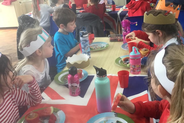 Plenty of delicious food to be had at the school tea party