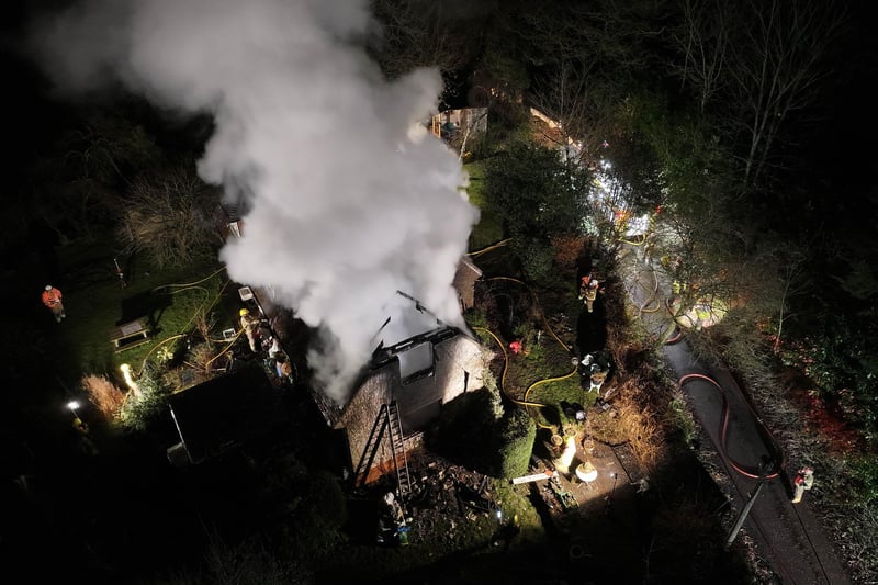 Major house fire in West Sussex village