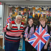 Coronation weekend: Stella Brennan-Wright who owns The Old Bathing Station kiosk in Bexhill pictured with some of her team.