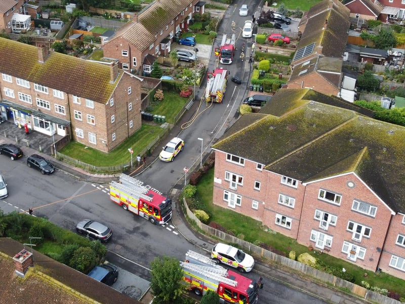 Four fire engines from East Sussex called to fire caused by vape at property in Eastbourne