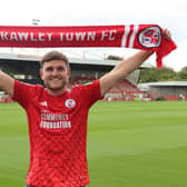 Crawley Town have announced the loan signing of Laurence Maguire from Chesterfield. Picture courtesy of Crawley Town FC