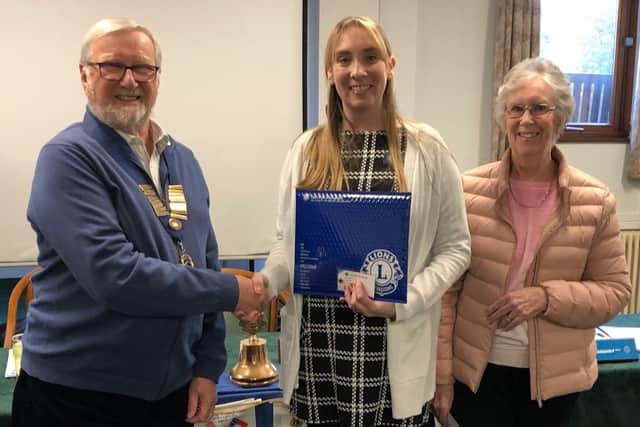 Claire Stacey is the newest member of Burgess Hill District Lions Club