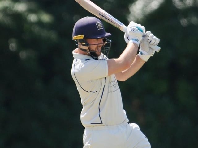 Action from Portslade CC v Bolney CC in Division 4 East of the Sussex Cricket League