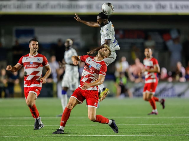 Action from Eastbourne Borough's 2-1 National South win at Havant
