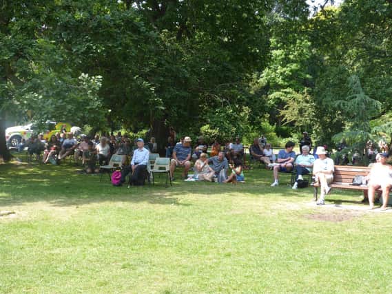 Hundreds turned out to listen to the music and soak up the sun. Photo: Bognor Regis Rotary Club.