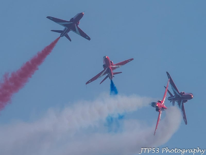 Airbourne 2025 - Eastbourne International Air Show. Red Arrows: Photo by Jeff Penfold JTP53 Photography