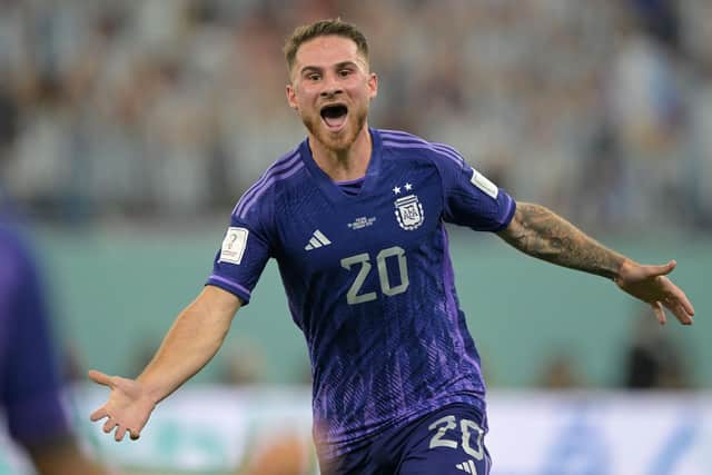 Brighton & Hove Albion midfielder Alexis Mac Allister has been hailed by a pair of footballing greats ahead of tonight’s 2022 FIFA World Cup semi-final between Argentina and Croatia. Picture by JUAN MABROMATA/AFP via Getty Images
