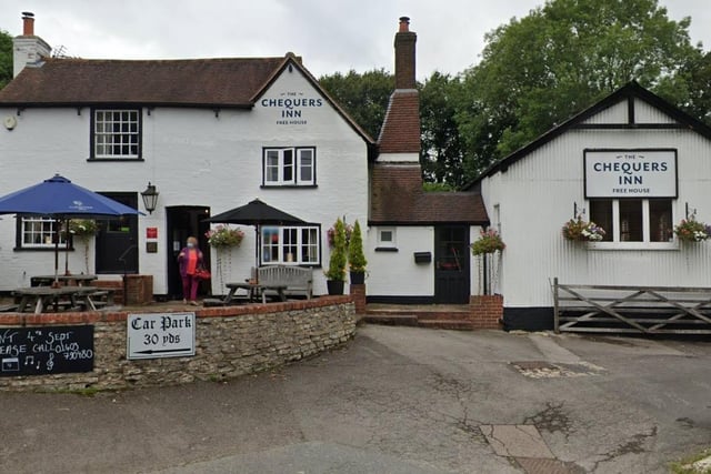 The Chequers Inn in Rowhook Road, Horsham, uses fresh local produce on its gastropub menu. It has a rating of four and a half stars out of 347 votes.