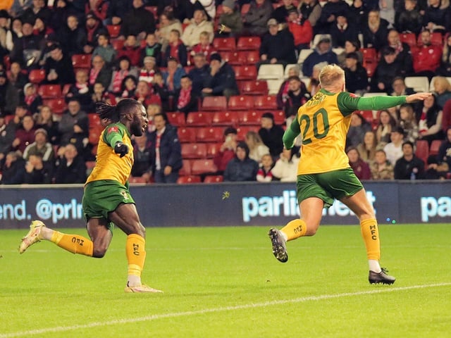 The best of the action from the pitch and the stands from Horsham's 3-3 draw at Barnsley in the FA Cup first round