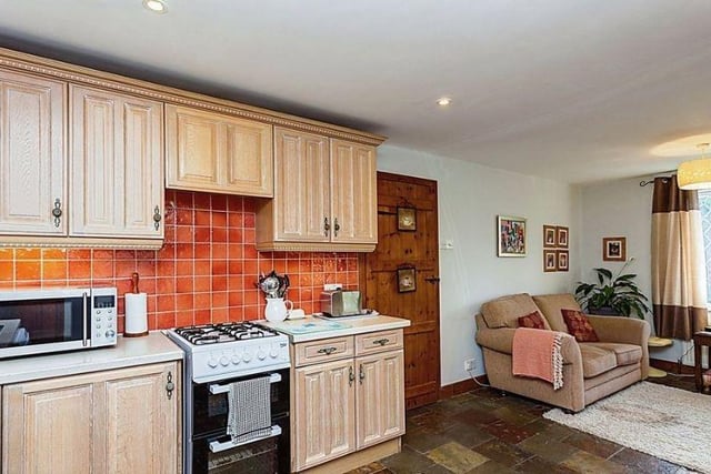 The property has a cosy kitchen/diner