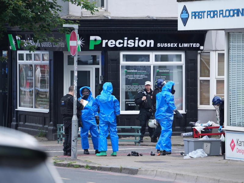 Two men have been arrested following a drug search conducted by the Metropolitan Police at an address in East Sussex.