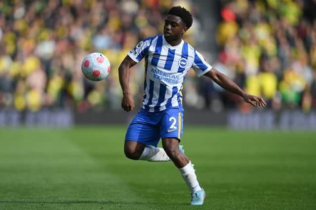 Brighton and Hove Albion wing back Tariq Lamptey will hope to feature for Ghana at the Qatar World Cup this year