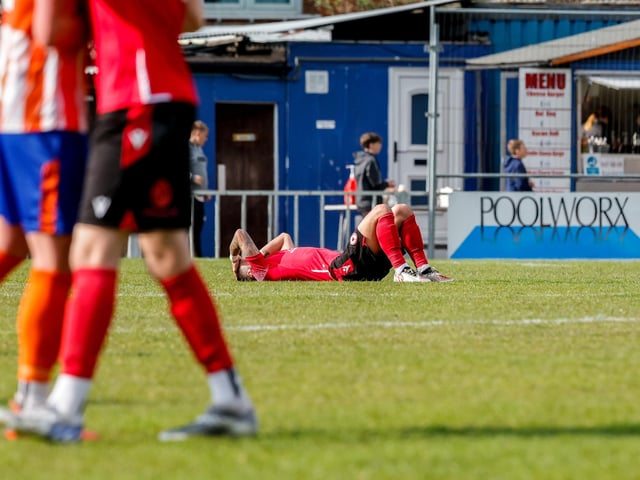 Action from Eastbourne Borough's defeat at Braintree in the National Lague South