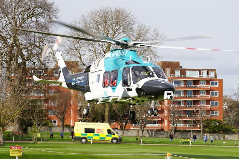 The 12-year-old was airlifted to hospital, but Sussex Police said his injuries are not ‘currently considered to be life-threatening’