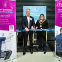 Chris Claydon, Chief Executive at JTL and Mayor of Eastbourne, Councillor Candy Vaughan