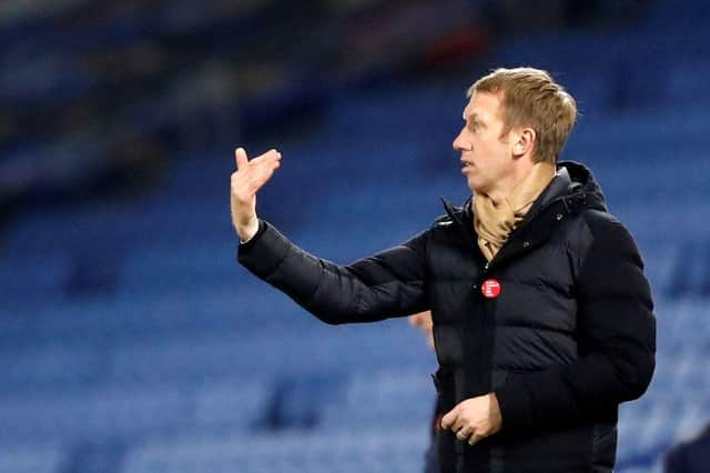 Brighton and Hove Albion boss Graham Potter. (Photo by FRANK AUGSTEIN/POOL/AFP via Getty Images)