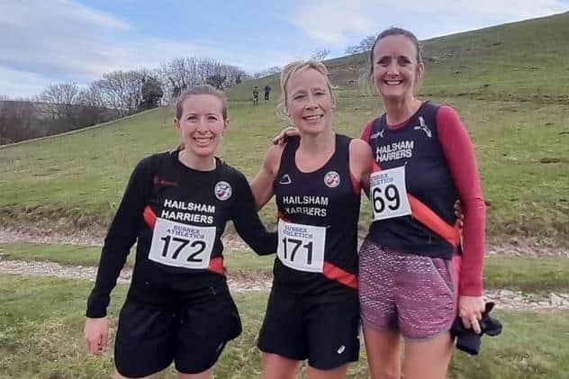Hailsham Harriers' V45 ladies at the Masters | Picture supplied by club