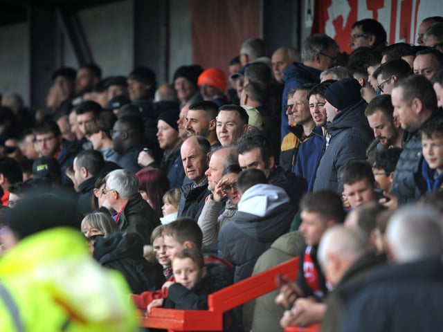 Crawley Town v Rochdale.crowd pictures. Pic S Robards SR2303253