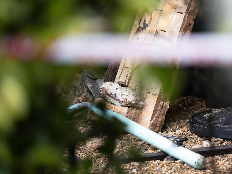 Residents in an East Sussex town have described their shock after two balconies collapsed at a residential block in the middle of Christmas celebrations.