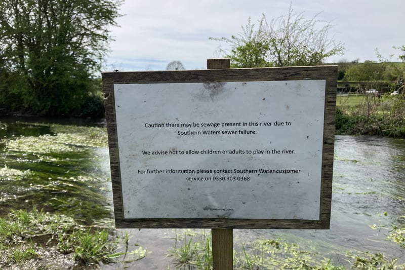 A second warning on the banks of the River Lavant