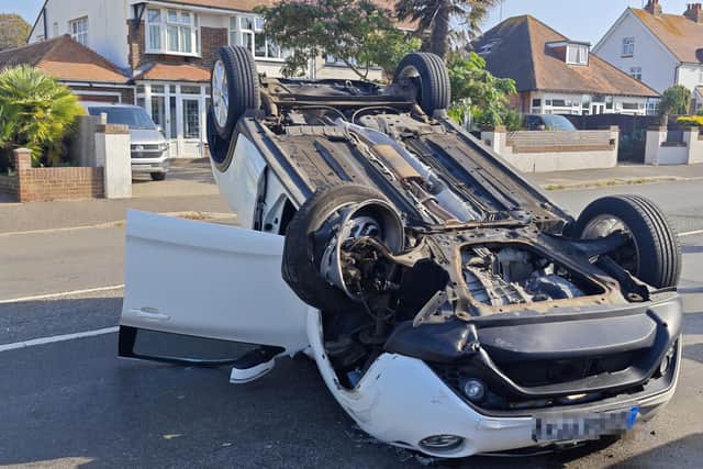 Upper Shoreham Road near Mill Lane in Shoreham is currently closed while emergency services attend the crash which happened this morning shortly before 10am.