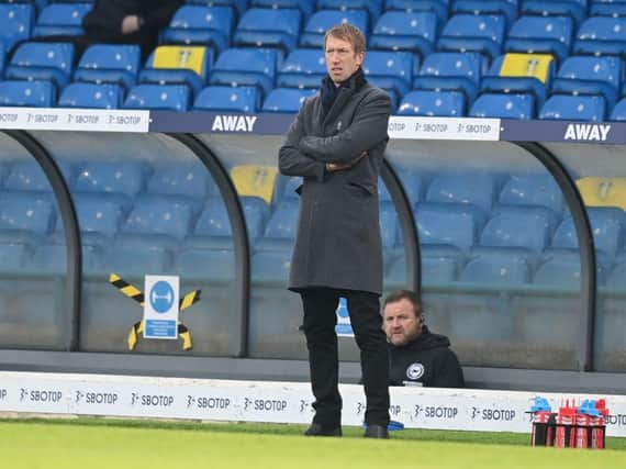 Graham Potter, Head Coach of Brighton. (Photo by Michael Regan/Getty Images)