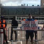 Divest East Sussex at the ‘Fast for Fossil Fuel Divestment’ vigil outside County Hall on July 20, 2023
