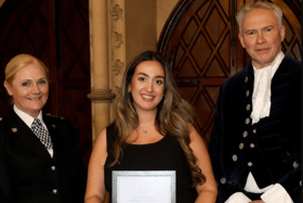 Detective Constable Tasha Smith received a Divisional Commendation, at Sussex Police’s West Sussex Divisional Awards. This was held at Arundel Castle on September 28. Photo: Sussex Police