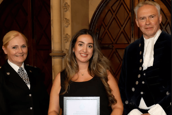 Detective Constable Tasha Smith received a Divisional Commendation, at Sussex Police’s West Sussex Divisional Awards. This was held at Arundel Castle on September 28. Photo: Sussex Police