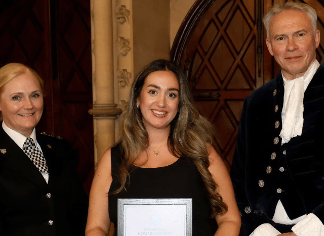 Detective Constable Tasha Smith received a Divisional Commendation, at Sussex Police’s West Sussex Divisional Awards. This was held at Arundel Castle on September 28. Photo: Sussex Police