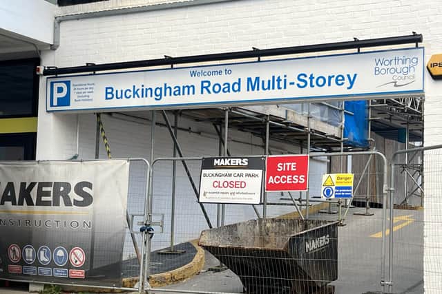 The Buckingham Road car park, with its 259 spaces, is due to reopen after ‘extensive refurbishment’ in February 2024, the council said. Photo: Eddie Mitchell