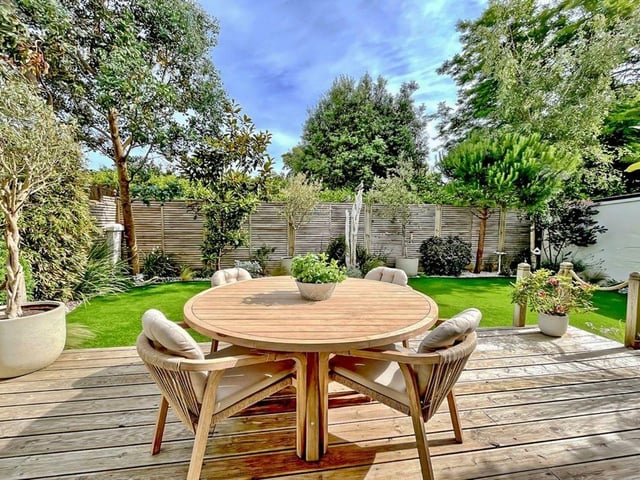 This three-bedroom detached home is situated in a peaceful road just moments from Worthing seafront. Graham Butt Estate Agents says from the moment you enter the driveway, you can immediately see what impressive accommodation is on offer.