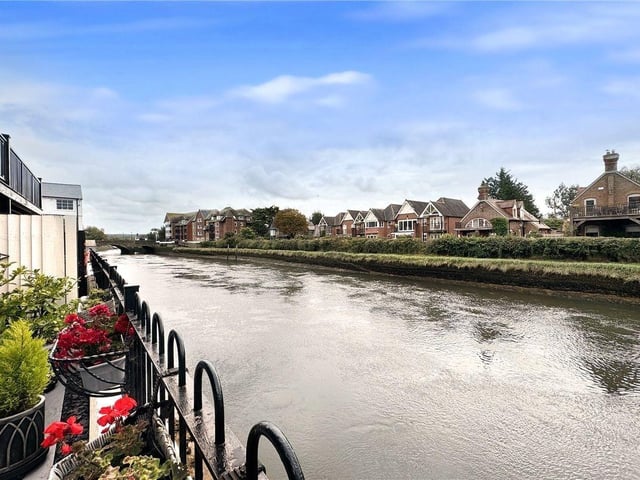This luxury riverside townhouse with sweeping river, castle and cathedral views has come on the market with Graham Butt Estate Agents priced at £950,000 ,