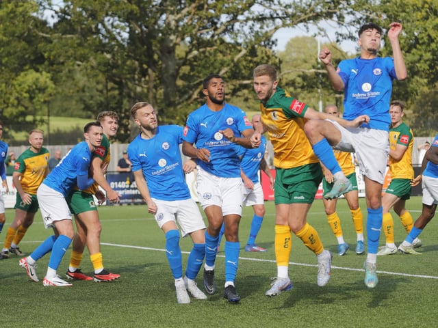 Action from Horsham's entertaining Isthmian Premier stalemate with Billericay Town