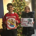 Southwater youngsters with their winning road safety posters