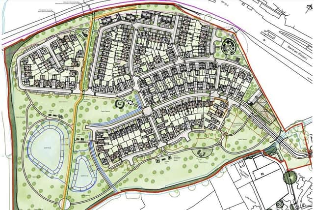 200 Barnham Homes, south of Barnham Station, Approved Site Layout