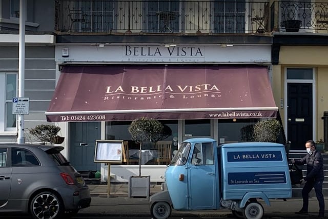 - La Bella Vista
- 8 Grand Parade, Saint Leonards-on-sea TN38 0DD
- Overall rating: 4.5*
- Amount of reviews: 1,203

Picture from Google.