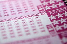 A lottery ticket for the EuroMillions draw