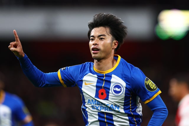 Brighton & Hove Albion's Kaoru Mitoma will be on the radar of many big clubs this summer and it is not just his dribbling that’s caught the eye, he has the joint second highest shot on target percentage (60%) bettered only by Liverpool's Roberto Firmino (61%). Mitoma also has a better goals per shot ratio than Manchester City's Erling Haaland with 0.30 goals per shot – Haaland is third with 0.28 and Tottenham Hotspur's Rodrigo Bentancur is first with 0.33. The Japan winger has six Premier League goals this season with an xG of three - and overperformance of three goals
