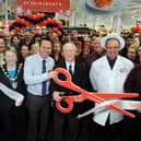 The new Sainsbury's manager for Bognor for 2012, Tim Maginnis, opening the new store with previous manager Harry Clark
