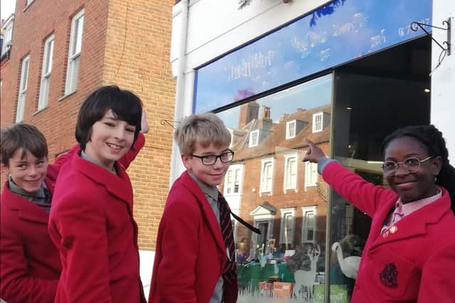 Chichester's schoolchildren named characters on the new Christmas Lights Trail