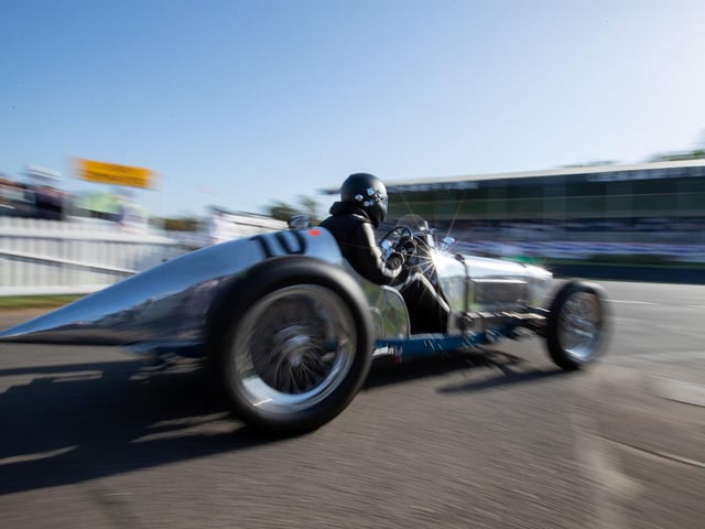 Glamour and high-octane racing at this year's Goodwood Revival.