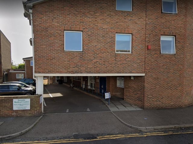 At Seaside Medical Centre in Eastbourne, 57.3 per cent of people responding to the survey rated their experience of booking an appointment as good or fairly good