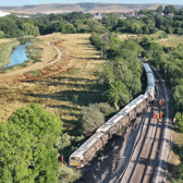 Lewes train derailment on Thursday, August 13. Photo: Eddie Mitchell