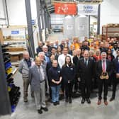 ERG (Air Pollution Control) Ltd received a King's Award for Enterprise from Lord-Lieutenant Lady Emma Barnard at the Slinfold headquarters on Monday, October 12