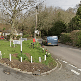Road blocked and slow traffic due to accident on West Hoathly Road Both ways from Coombe Hill Road to St Hill Road. | Google Maps