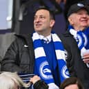Brighton owner and chairman Tony Bloom looks on during the Premier League match between Brighton & Hove Albion and Crystal Palace. (Photo by Mike Hewitt/Getty Images)