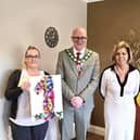 Polegate Mayor with the team at Sycamore Grove.