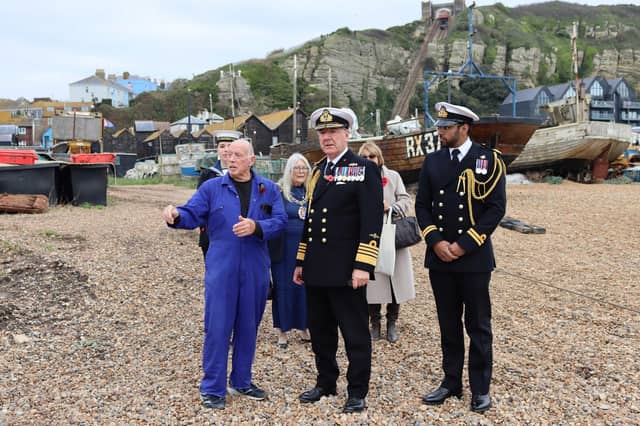 The Lord Warden on Hastings fishing beach